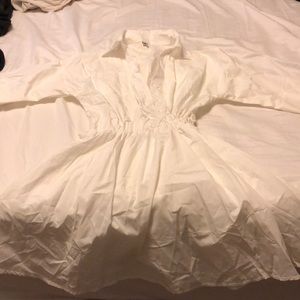 NWOT white shirt dress or long top